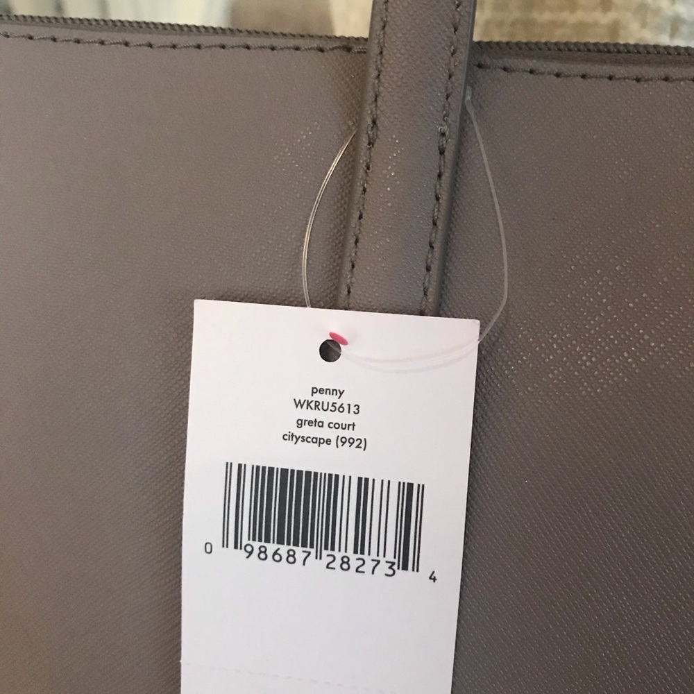 Kate Spade Penny Greta Court Cityscape Tote Gray - Picture 3 of 6